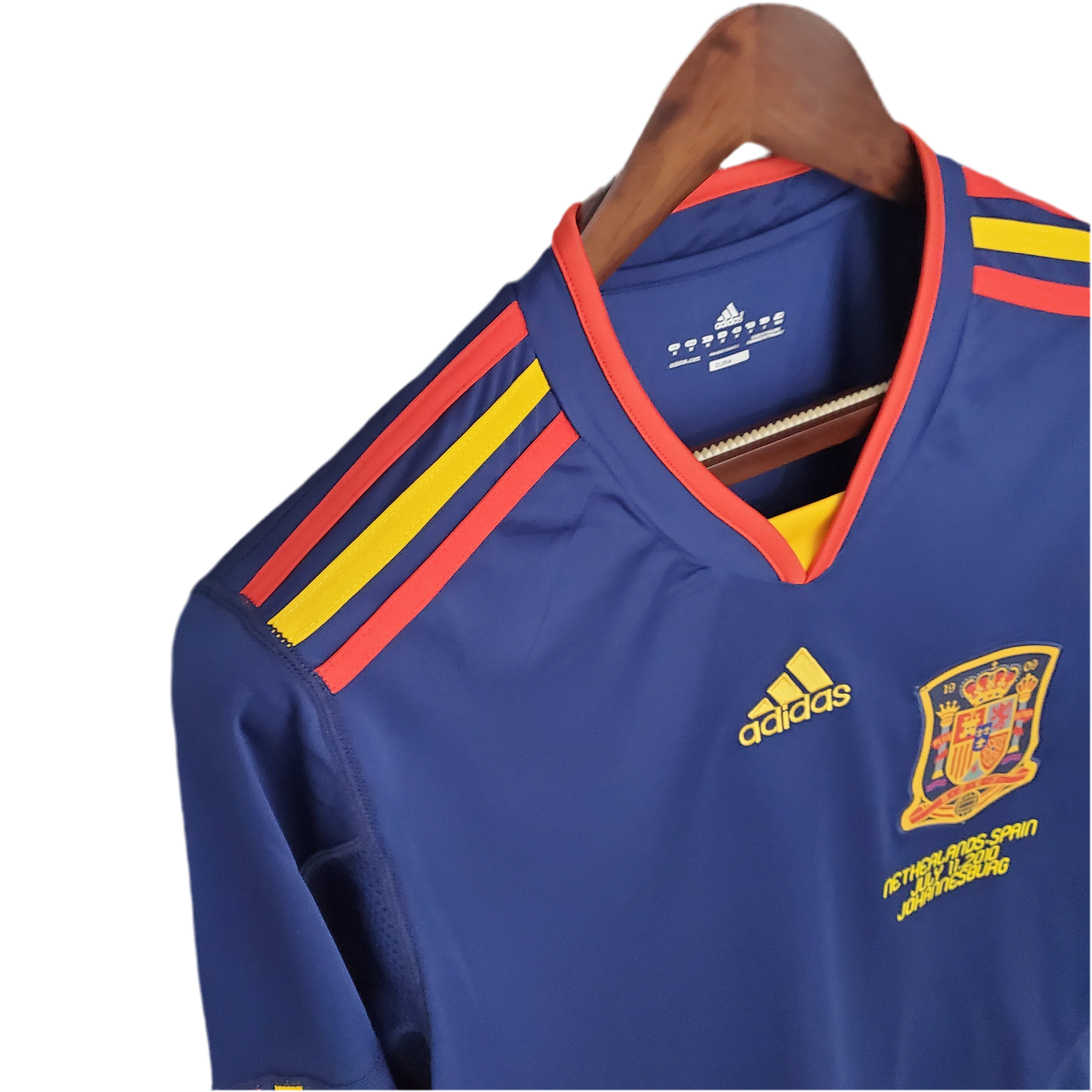 Camisola Retro Espanha 2010 Alternativa - Manga comprida