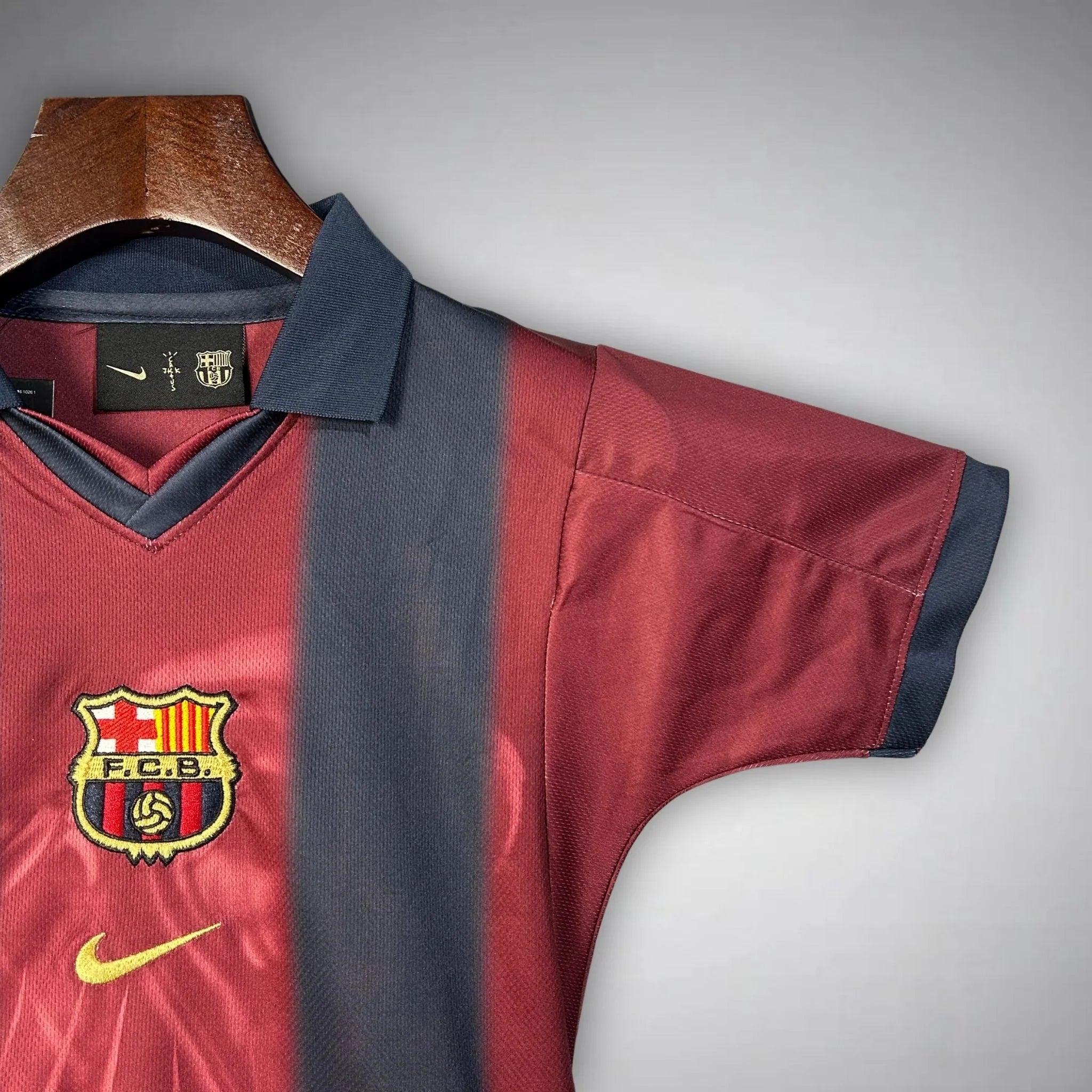 Camisola Retro FC Barcelona 2000–2001 - Infantil