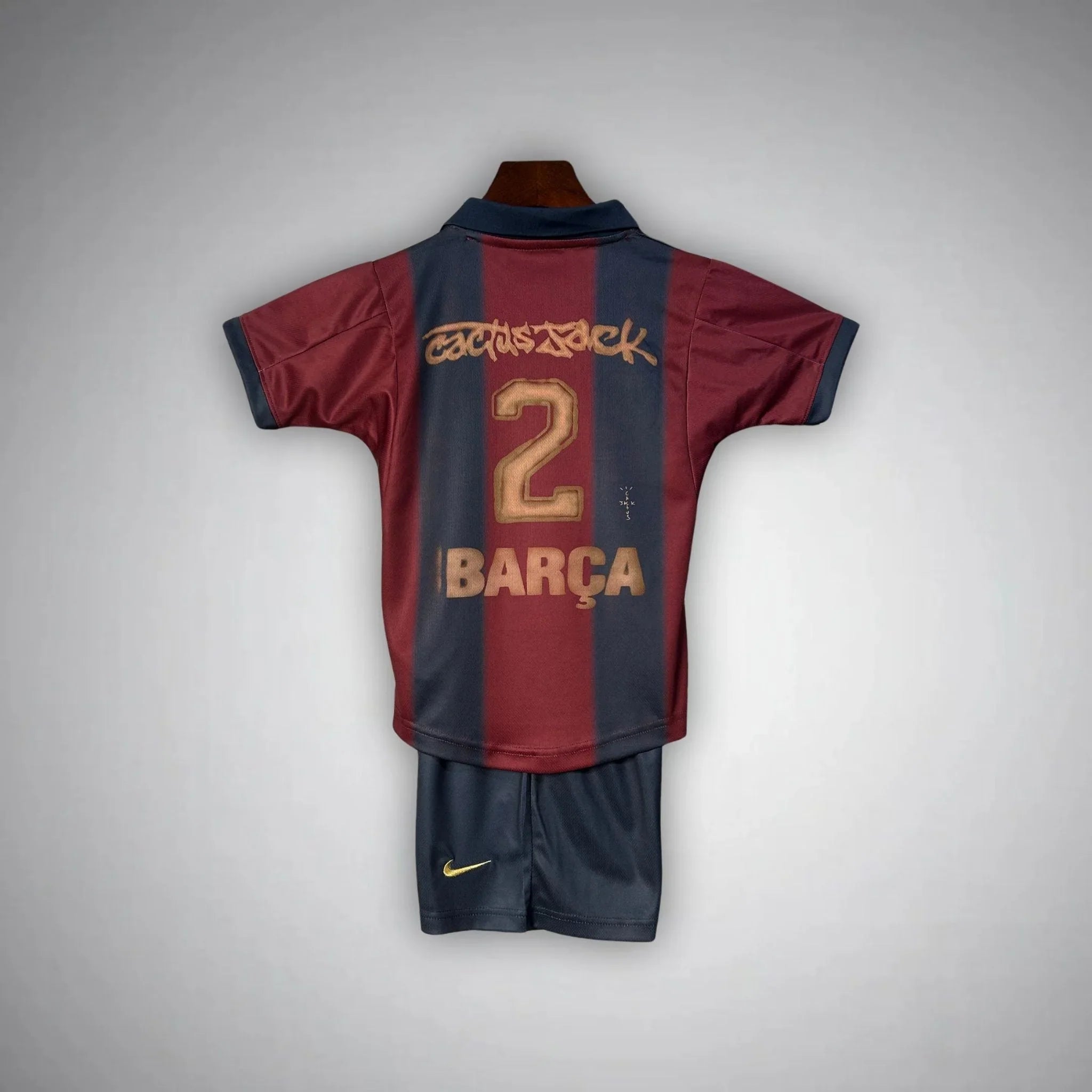 Camisola Retro FC Barcelona 2000–2001 - Infantil