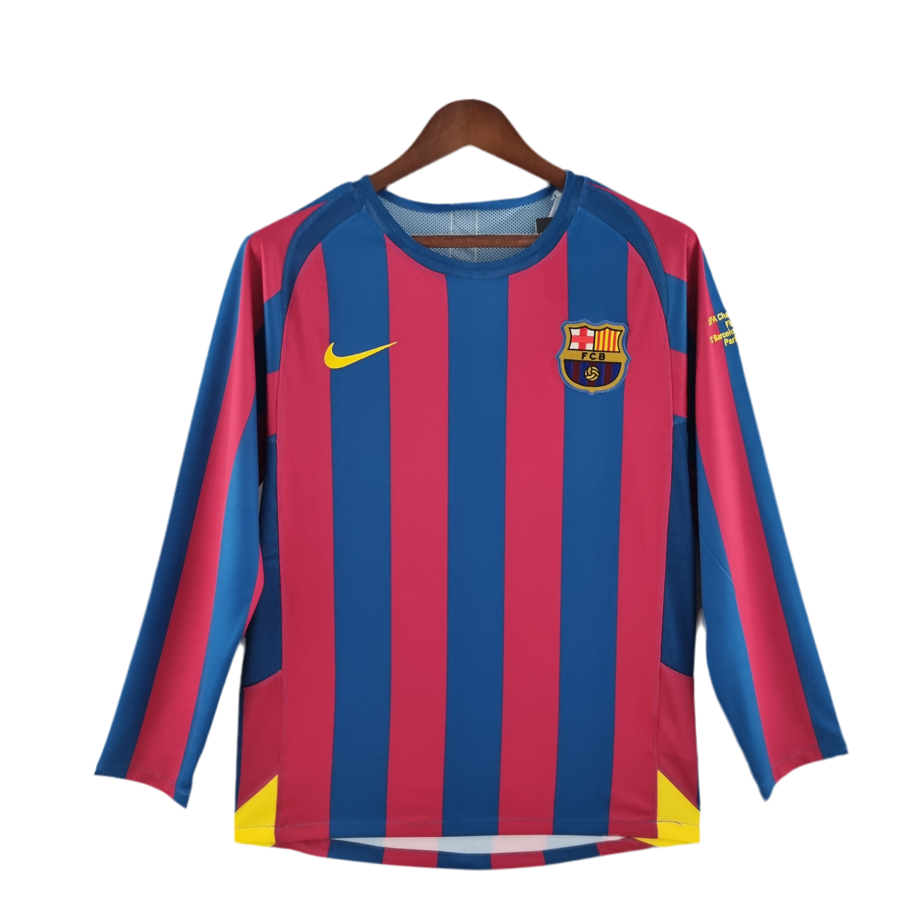 Camisola Retro Barcelona 2005-2006 - Manga comprida