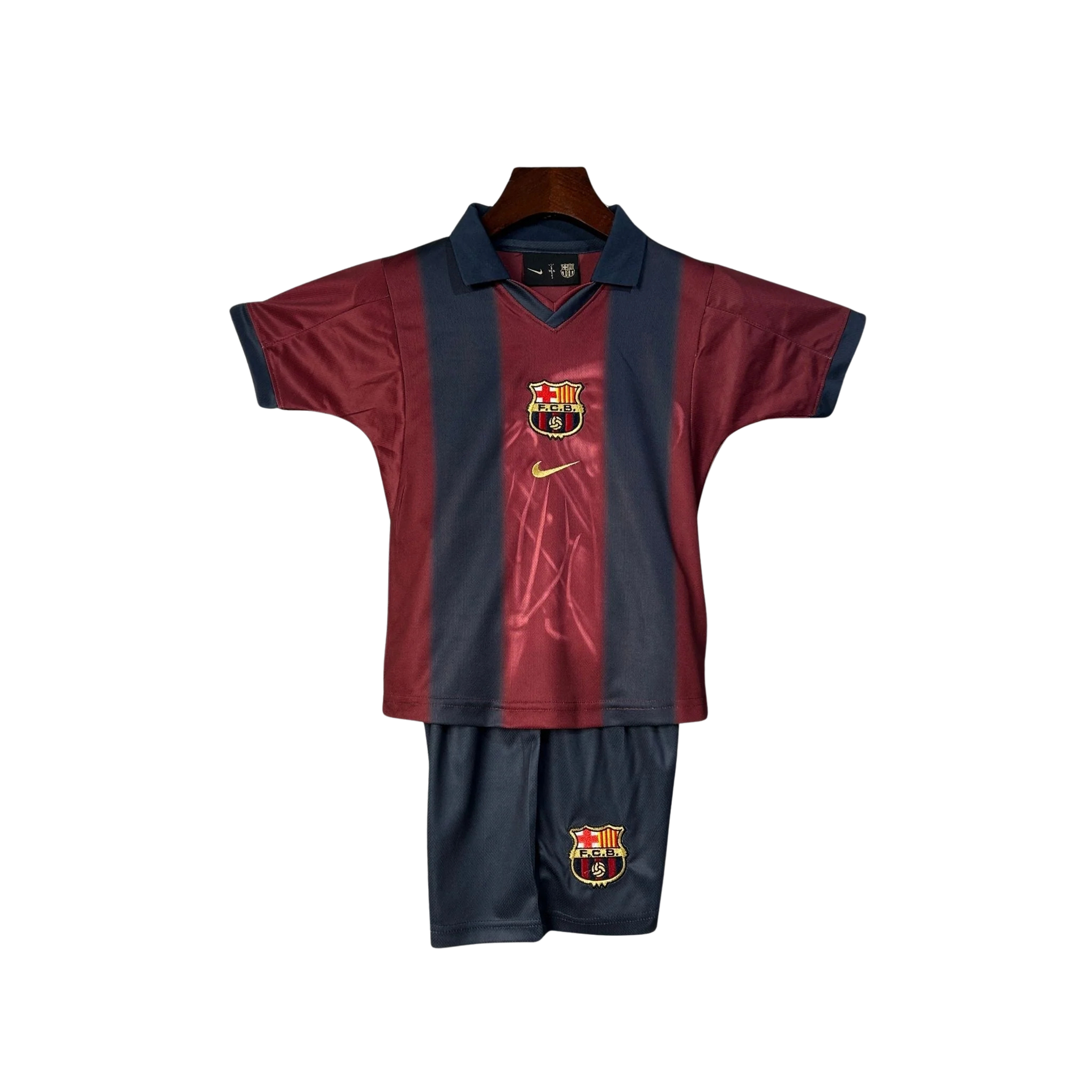 Camisola Retro FC Barcelona 2000–2001 - Infantil