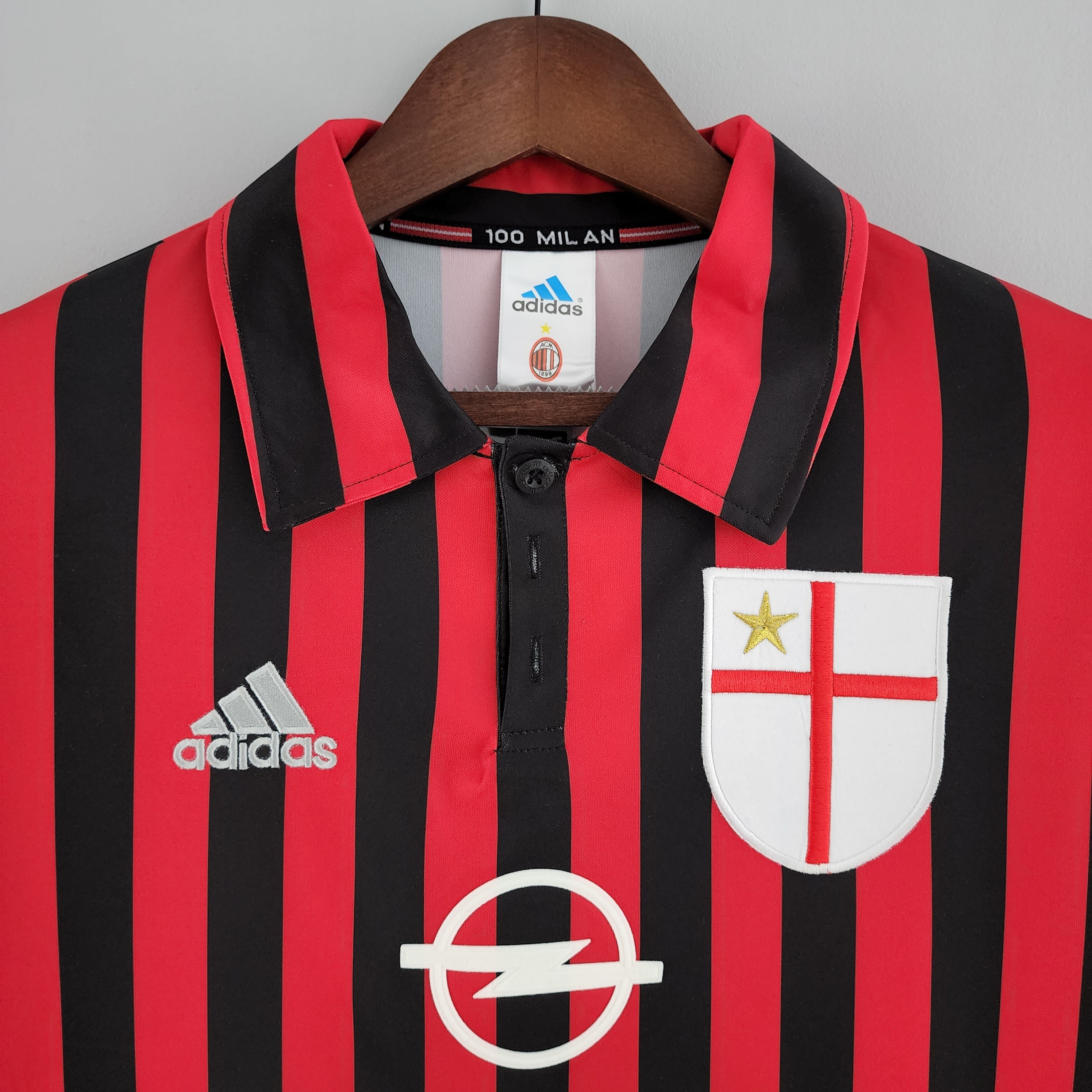 Camisola Retro AC Milan 1999-2000 - Manga comprida