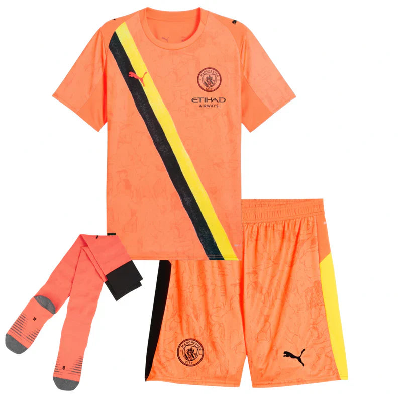 Kit Manchester City 25/26 - Infantil