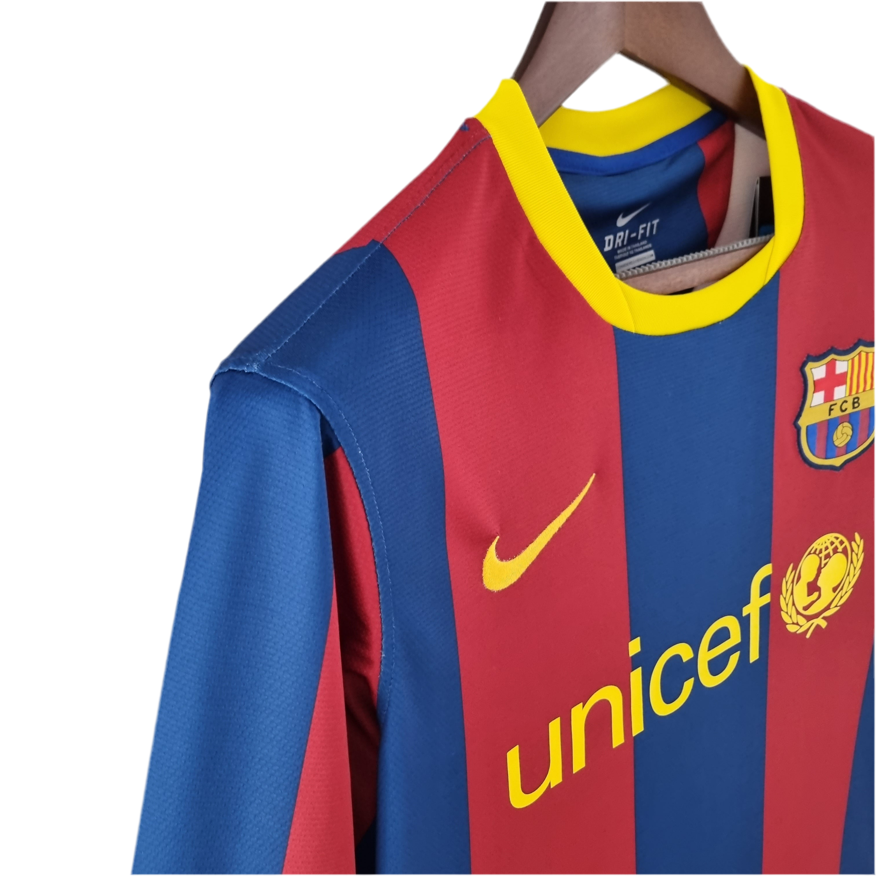 Camisola Retro Barcelona 2010-2011 - Manga comprida