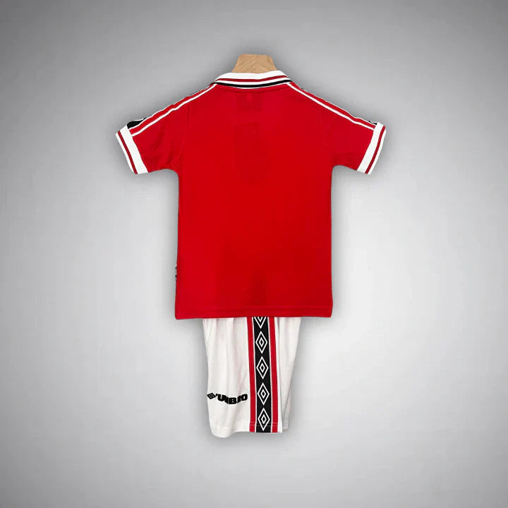 Kit Retro Manchester United 1998–1999 Infantil