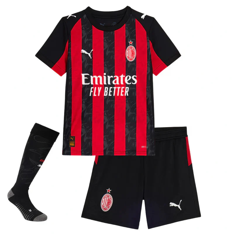 Kit AC Milan 25/26 (Principal) - Infantil