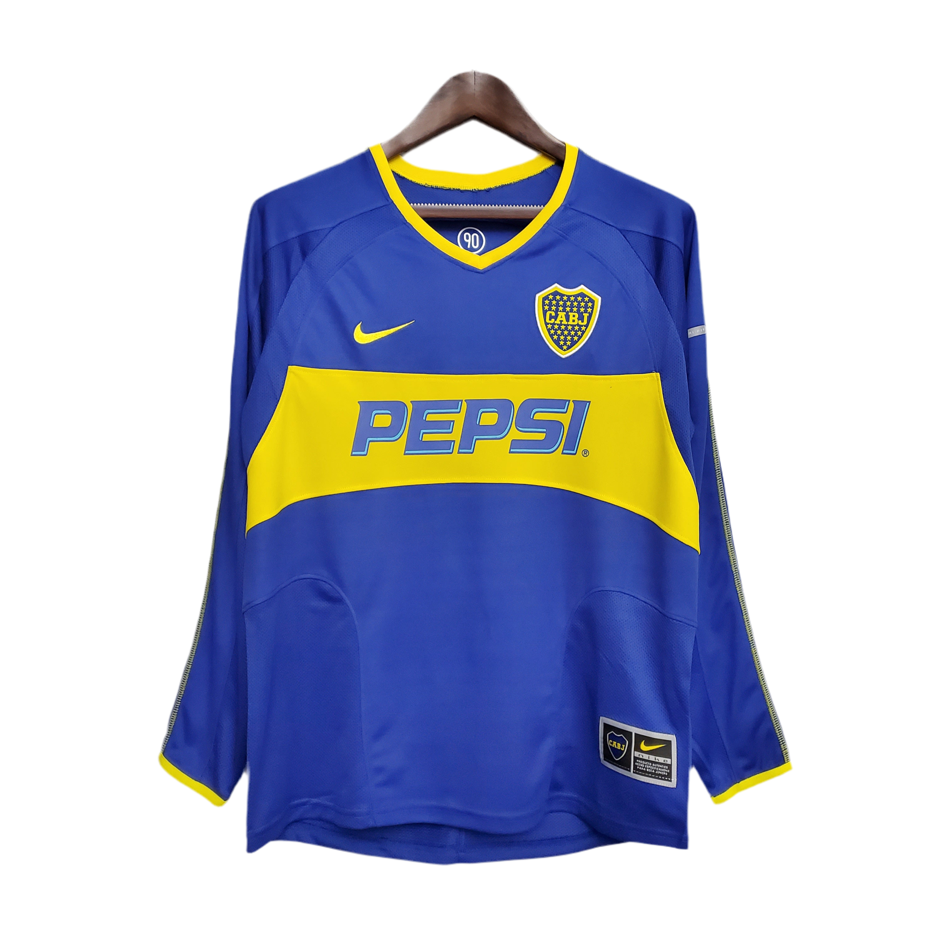 Camisola Retro Boca Juniors 2003-2004 - Manga comprida
