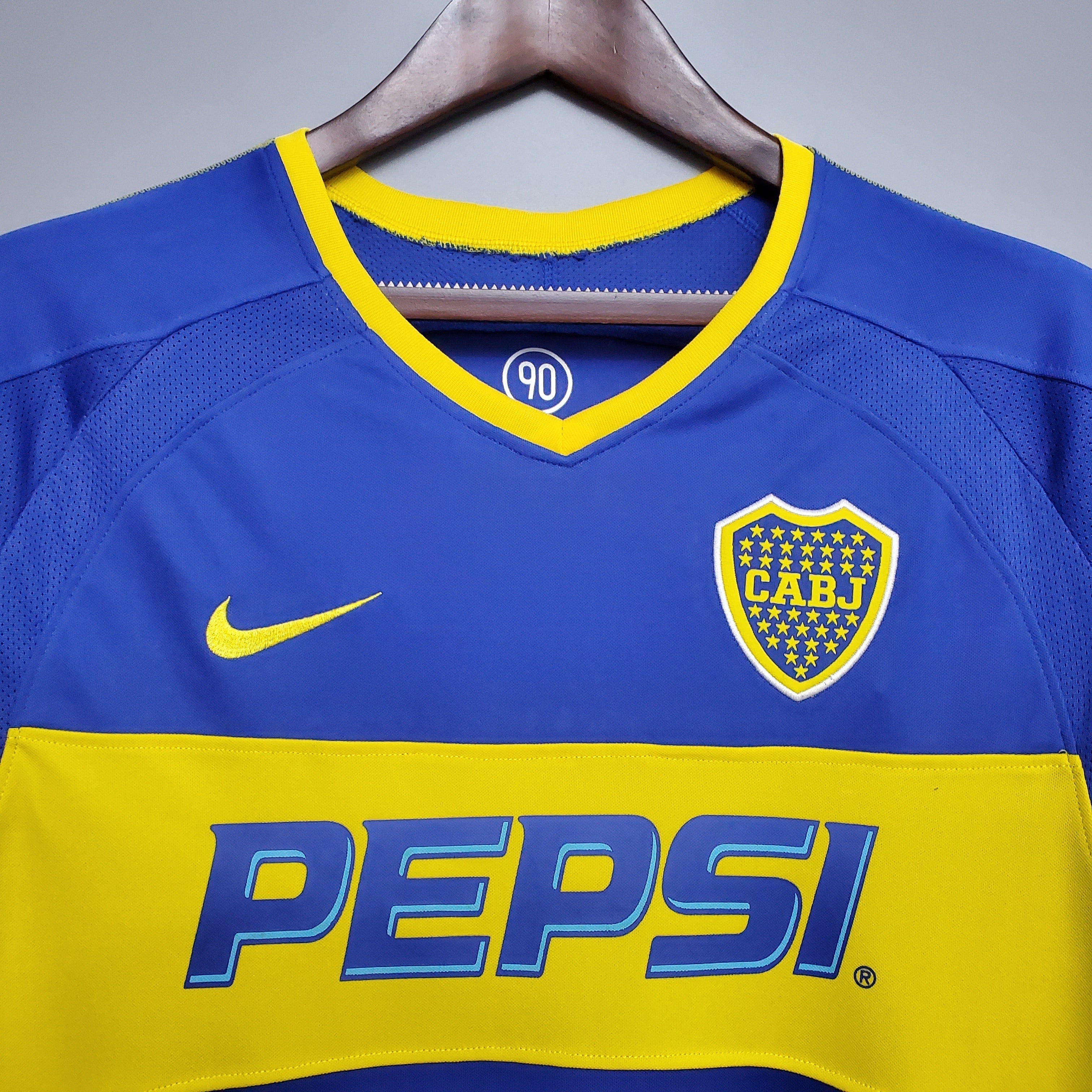 Camisola Retro Boca Juniors 2003-2004 - Manga comprida