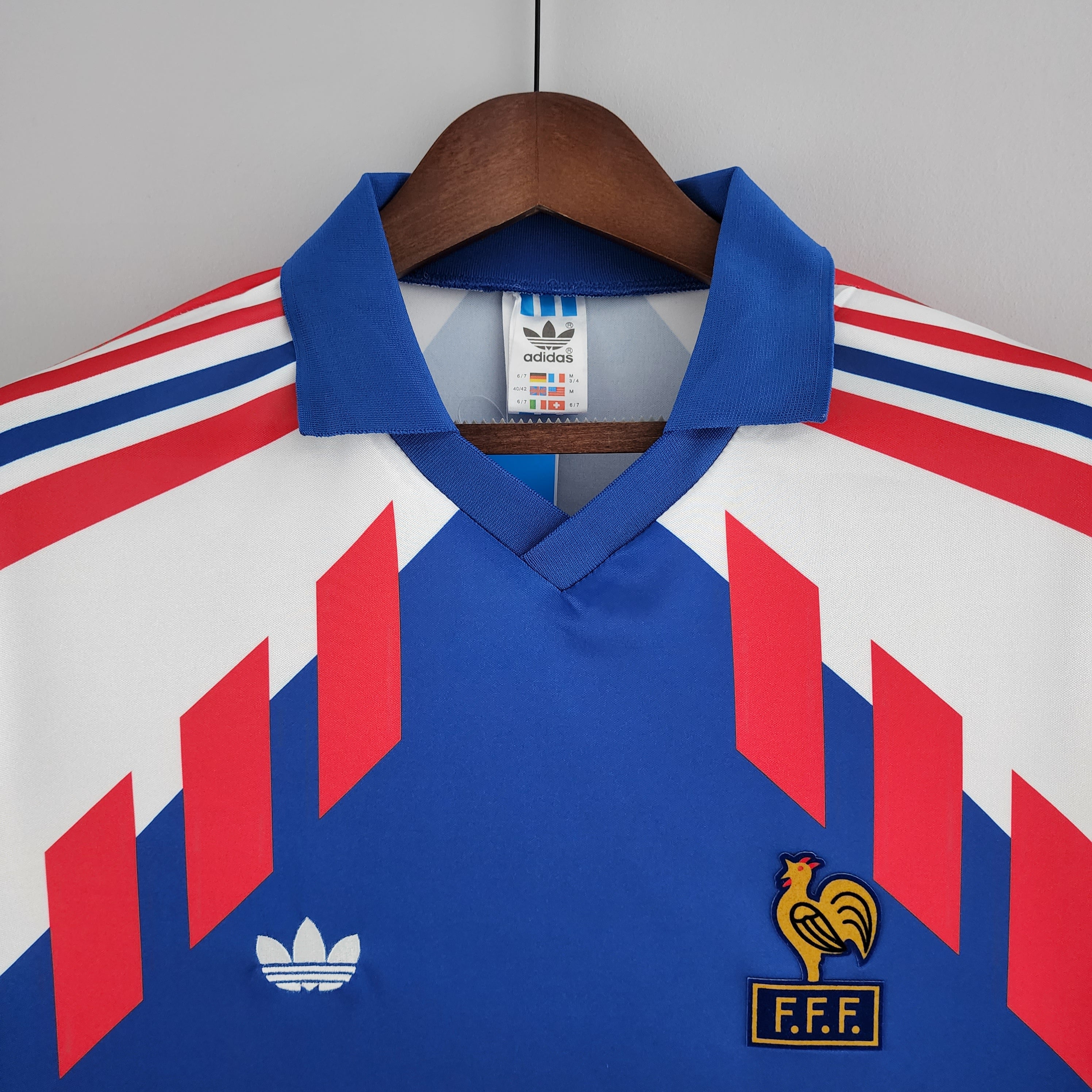 Camisola Retro França 1988-1990 - Manga comprida