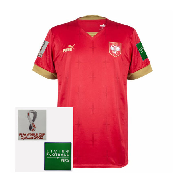 Camisola Sérvia 2022 Principal com Patch