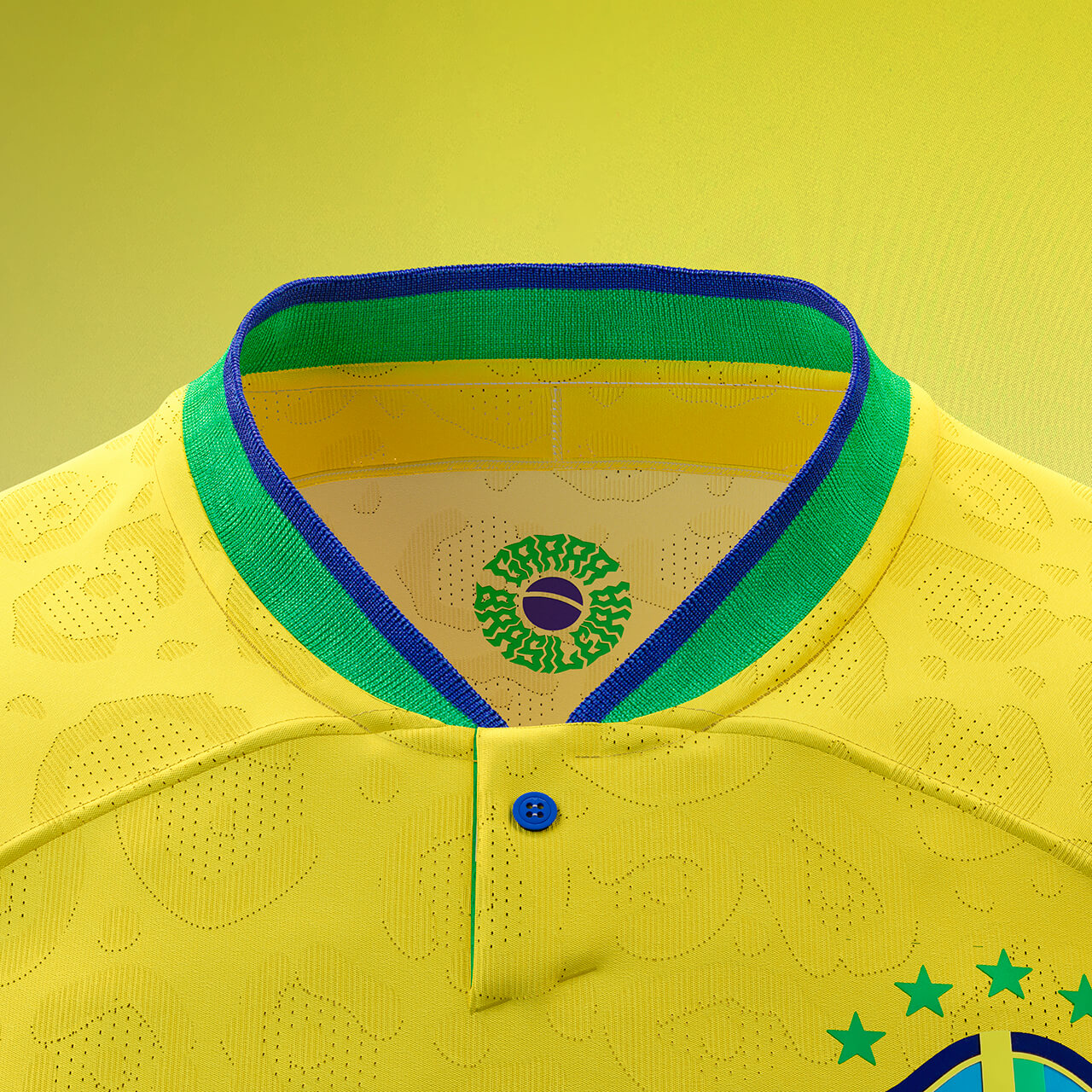 Camisola Brasil 22/23 Principal com Patch