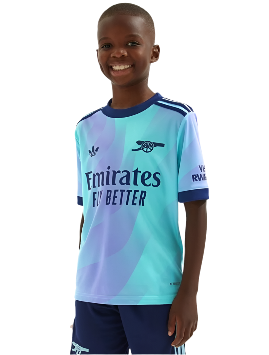 Kit Arsenal 24/25 (Terceira) - Infantil
