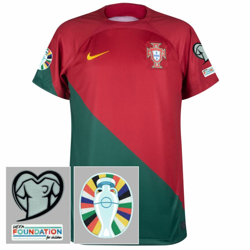 Camisola Portugal 2022 Principal com Patch Euro 2024