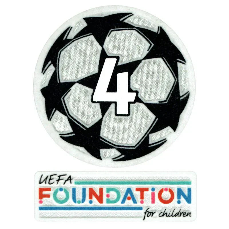 Patch oficial 21/22 4-Time UCL Starball Winner + UEFA Foundation Set