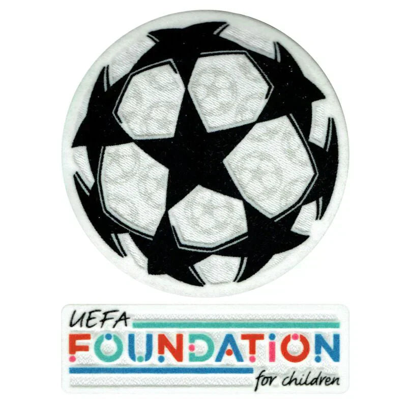 Patch oficial 21-23 UCL Starball + UEFA Foundation Emblem Set