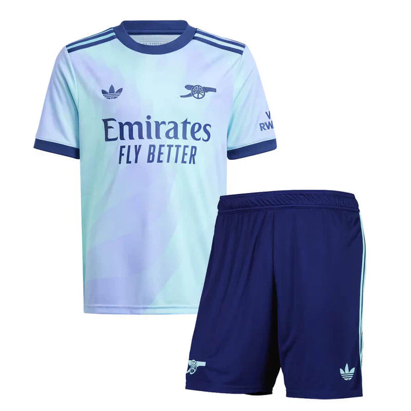 Kit Arsenal 24/25 (Terceira) - Infantil